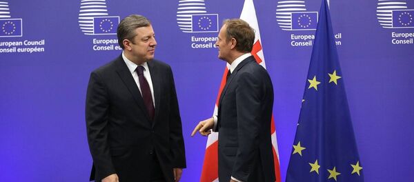 დონალდ ტუსკი და გიორგი კვირიკაშვილი - Sputnik საქართველო