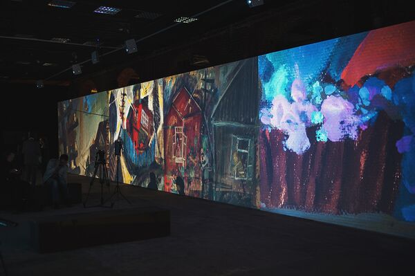 На открытии выставки, посвященной Резо Габиадзе, в Москве. - Sputnik Грузия