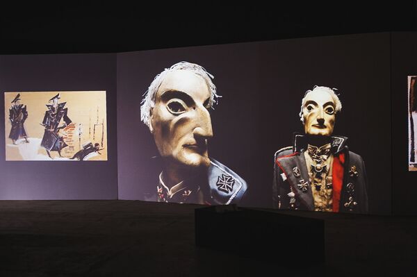 На открытии выставки, посвященной Резо Габиадзе, в Москве.  - Sputnik Грузия