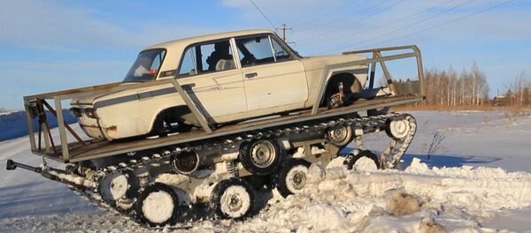 ინჟინერმა ჟიგულისძარადან ყველგანმავალი ააწყო - Sputnik საქართველო