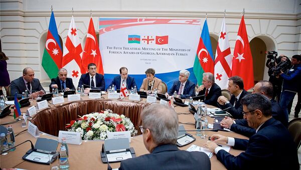 Встреча на уровне министров иностранных дел Азербайджана, Грузии и Турции - Sputnik Грузия