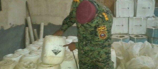 Бойцы народного ополчения провинции Анбар обнаружили два склада с химическим оружием в промышленном районе на западе города эр-Рамади - Sputnik Грузия