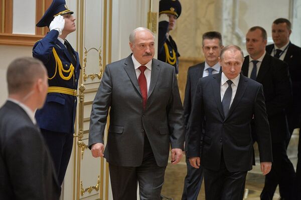 Президенты Беларуси и России дали итоговую пресс-конференцию после заседания ВГС. - Sputnik Грузия