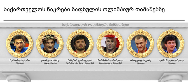 საქართველოს ოლიმპიური ჩემპიონები საქართველოს ოლიმპიური ჩემპიონები - Sputnik საქართველო