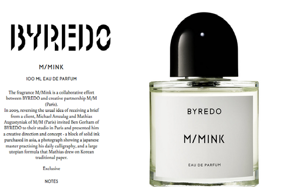ბრენდ Byredo–სა და ჯგუფ M/M–ის უჩვეულო და ორიგინალური არომატი M/Mink ბრენდ Byredo–სა და ჯგუფ M/M–ის უჩვეულო და ორიგინალური არომატი M/Mink - Sputnik საქართველო