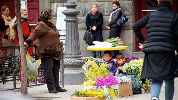 ყვავილების ყადიდვა თბილისში - Sputnik საქართველო
