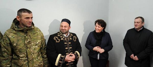 Тинатин Хидашели на открытии молельни в третьей биргаде - Sputnik Грузия