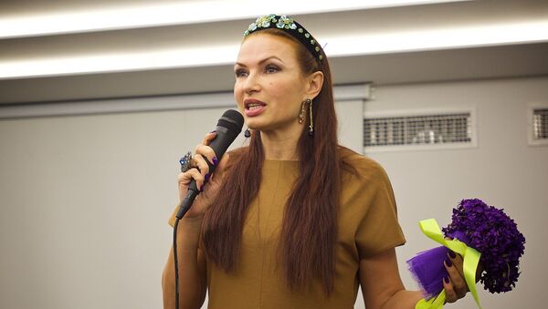 Эвелина Бледанс на встрече, посвященной проблеме детей с синдромом Дауна - Sputnik Грузия