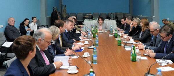 Встреча министра обороны Грузии с послами стран НАТО - Sputnik Грузия