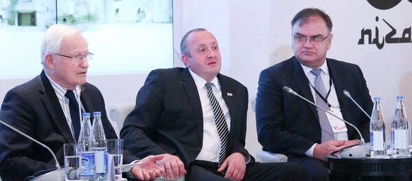 Георгий Маргвелашвили на конференции в Баку - Sputnik Грузия