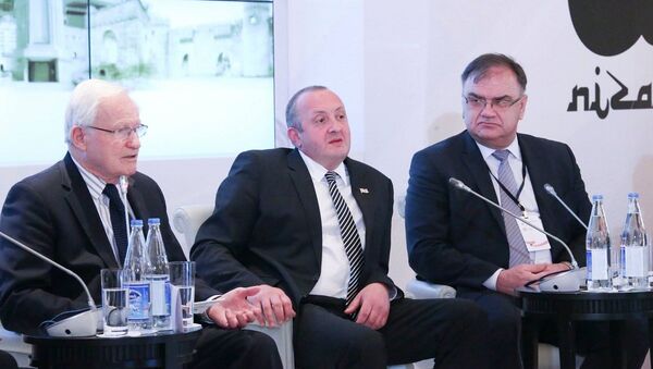 Георгий Маргвелашвили на конференции в Баку - Sputnik Грузия