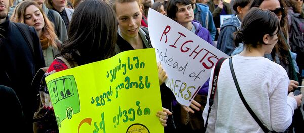 Больше женщин в парламенте Грузии! - акция феминисток - Sputnik Грузия