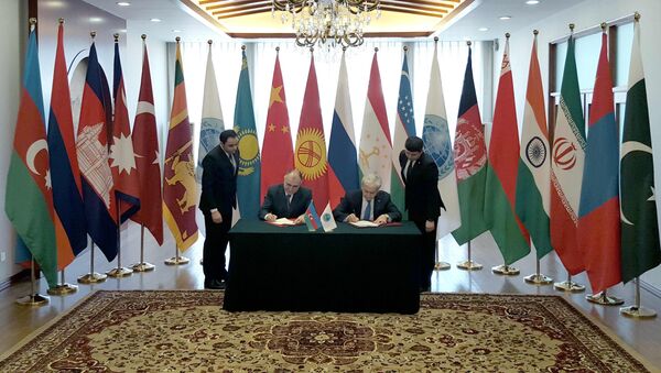 Подписания меморандума о статусе Азербайджана в качестве партнера ШОС - Sputnik Грузия