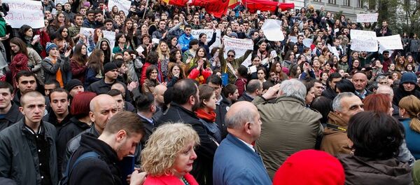 Акция студентов ТГУ - Sputnik Грузия