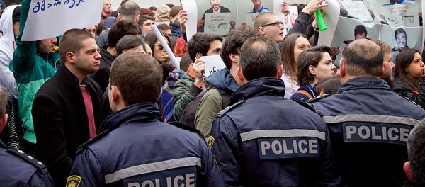 Протест студентов университета - Sputnik Грузия