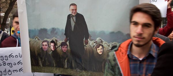 უნივერსიტეტის სტუდენტების პროტესტი უნივერსიტეტის სტუდენტების პროტესტი - Sputnik საქართველო