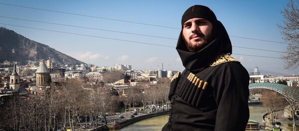 ფოლკლორულ ჯგუფ „ბანის“ სოლისტი მათე ფირცხალავა ფოლკლორულ ჯგუფ „ბანის“ სოლისტი მათე ფირცხალავა - Sputnik საქართველო