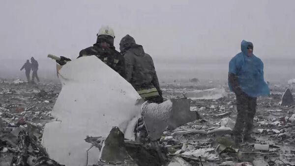 Спасатели собирали обломки Boeing 737-800 в Ростове-на-Дону - Sputnik Грузия
