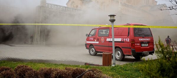 Пожар в храме Самеба - Sputnik Грузия