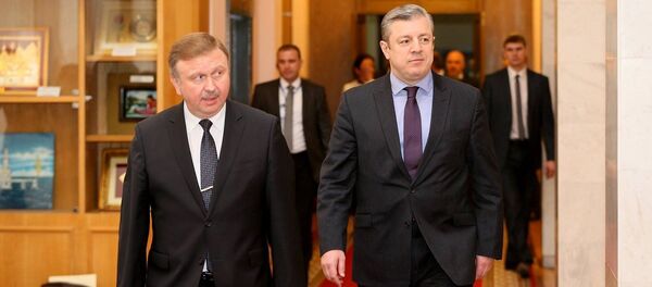 საქართველოს და ბელორუსის პრემიერ-მინისტრები საქართველოს და ბელორუსის პრემიერ-მინისტრები - Sputnik საქართველო