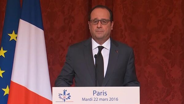Гнусно и подло – президент Франции Франсуа Олланд о терактах в Брюсселе - Sputnik Грузия