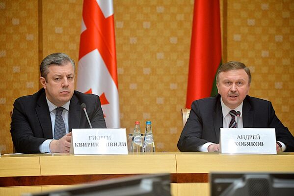 Георгий Квирикашвили заявил в Минске, что стороны договорились активнее развивать сотрудничество в разных сферах. С этой точки зрения обмены визитами на высшем уровне между двумя странами очень важны, - отметил премьер-министр Грузии. - Sputnik Грузия