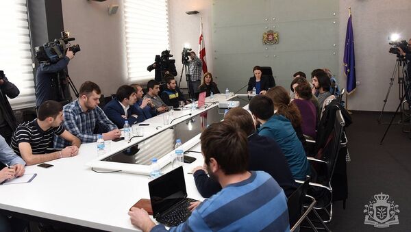 Встреча министра образования Грузии Тамар Саникидзе со студентами ТГУ - Sputnik Грузия