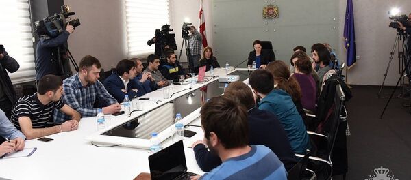 თამარ სანიკიძე სტუდენტებთან შეხვედრაზე თამარ სანიკიძე სტუდენტებთან შეხვედრაზე - Sputnik საქართველო