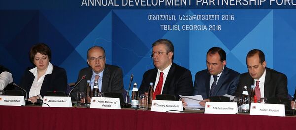 Георгий Квирикашвили на конференции доноров - Sputnik Грузия