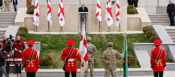 Президент Грузии Георгий Маргвелашвили на 13-ии Центра подготовки сержантов - Sputnik Грузия