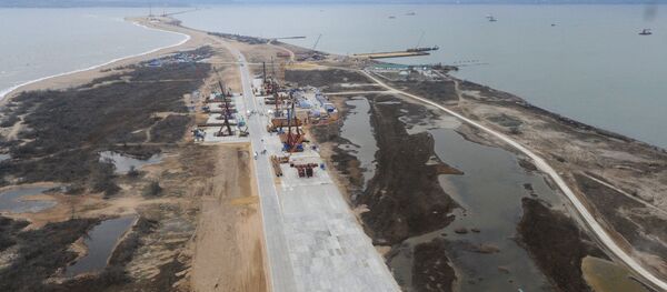 Ход строительства транспортного перехода через Керченский пролив. - Sputnik Грузия