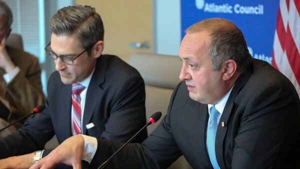 Георгий Маргвелашвили выступил в Атлантическом совете США - Sputnik Грузия