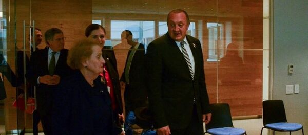 Георгий Квирикашвили и Мадлен Олбрайт - Sputnik Грузия