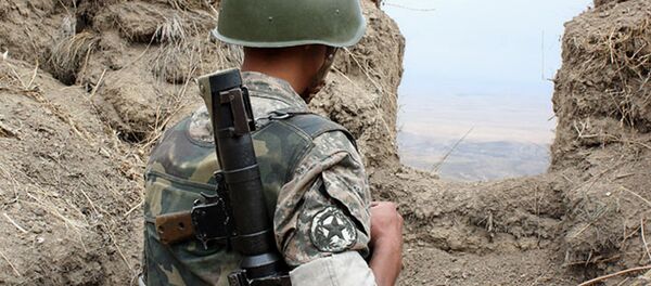 армия оборона Карабах граница военнослужащий НКР - Sputnik Грузия