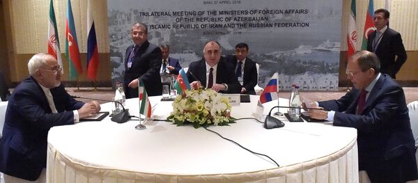Трехсторонняя встреча министров иностранных дел России, Азербайджана и Ирана - Sputnik Грузия