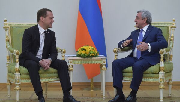 Официальный визит премьер-министра РФ Д. Медведева в Армению - Sputnik Грузия