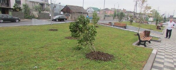 Сквер имени Шиндисских героев в Батуми подвергся нападению вандалов Сквер имени Шиндисских героев в Батуми подвергся нападению вандалов - Sputnik Грузия