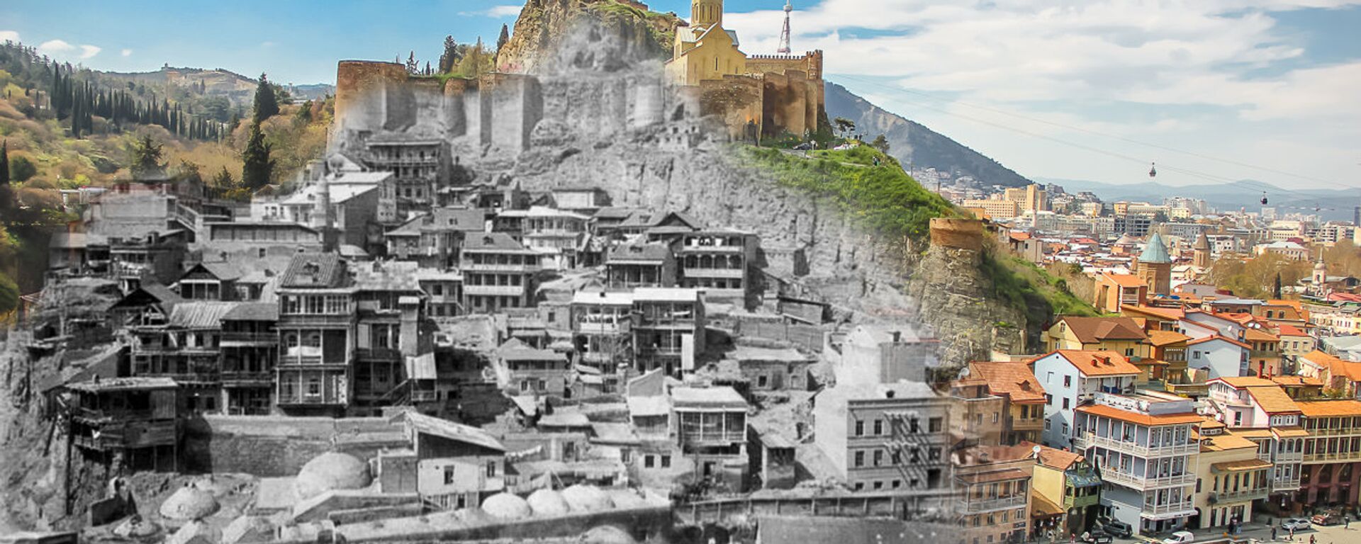 Фотоколлаж. Тифлис - Тбилиси. Старый город - Sputnik Грузия, 1920, 11.01.2021