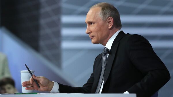 Прямая линия с президентом РФ В. Путиным - Sputnik Грузия