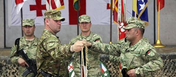 Грузинские военные ротация - Sputnik Грузия