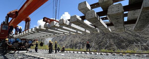 რკინიგზის მშენებლობა რკინიგზის მშენებლობა - Sputnik საქართველო