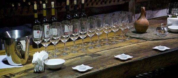 Дегустационный зал одного из винных заводов Грузии - Sputnik Грузия
