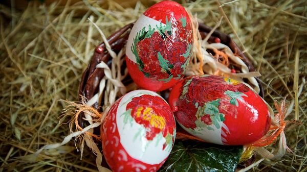 Декоративные пасхальные яйца. Сувениры к Пасхе - Sputnik Грузия