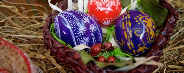 Декоративные пасхальные яйца. Сувениры к Пасхе - Sputnik Грузия