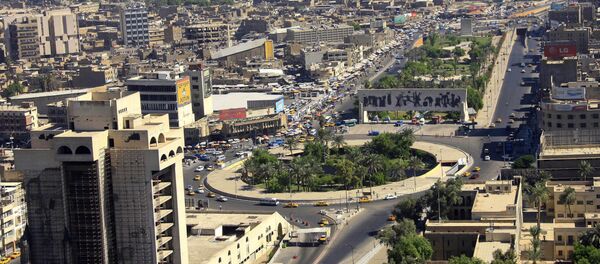 An aerial view of Tahrir Square in downtown Baghdad, Iraq - Sputnik Грузия