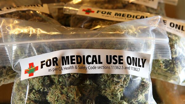 Пакеты марихуаны для использования в медицинских целях. Архивное фото - Sputnik Грузия