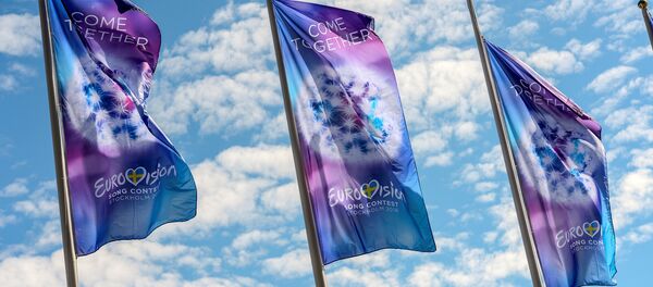 Евровидение 2016 - флаги конкурса в центре Стокгольма - Sputnik Грузия