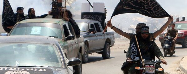 Сирия Алеппо Аль-Каида террористическая организация флаг боевики - Sputnik Грузия