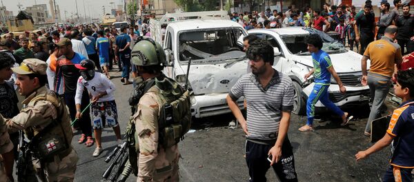 Взрыв бомбы в шиитском районе в Багдаде, Ирак - Sputnik Грузия