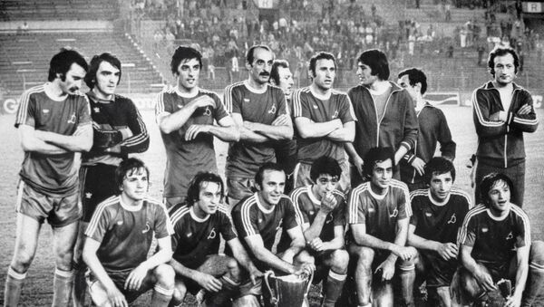 Футбольная команда «Динамо» (Тбилиси), которая 13 мая 1981 года завоевала «Кубок обладателей кубков». - Sputnik Грузия